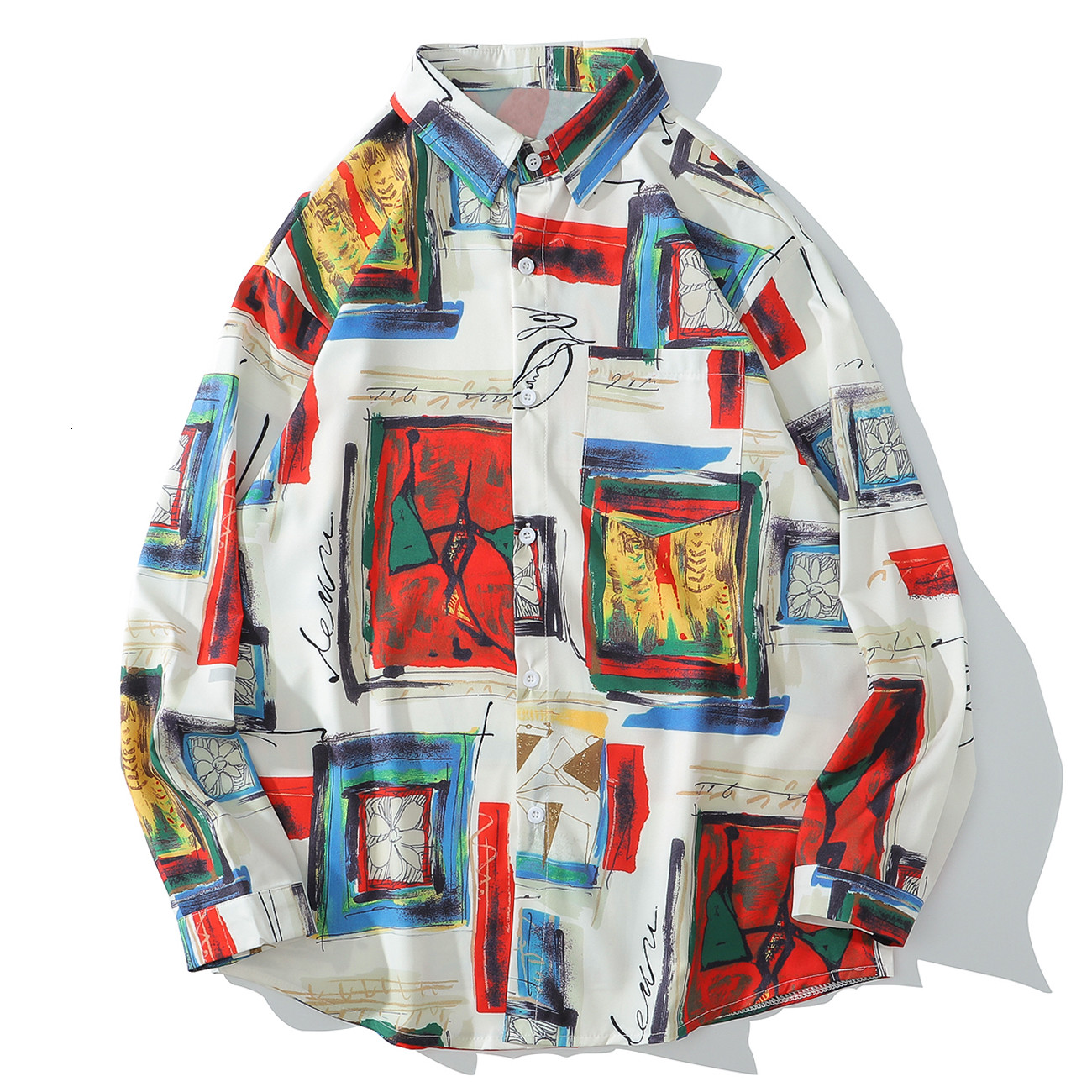 2021 New Hip Hop Hawaiian Beach Shirts Autumn Picture Graffiti Harajuku Streetwear Vintage Long Sleeve Shirt Men Cotton Loose Tops 8lt3, White
2021 New Hip Hop Hawaiian Beach Shirts Autumn Picture Graffiti Harajuku Streetwear Vintage Long Sleeve Shirt Men Cotton Loose Tops 8lt3, White