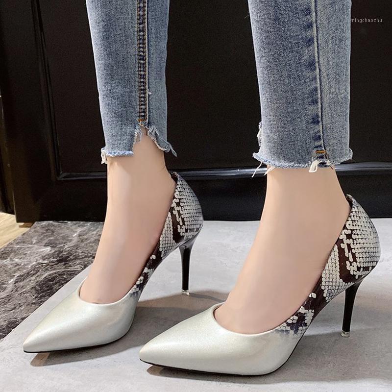 Rimocy 2020 Sexy Pointed Toe High Heels Shoes Women Stiletto Snakeskin PU Leather Pumps Woman Shallow Mouth Banquet Shoes Ladies1, Silver
Rimocy 2020 Sexy Pointed Toe High Heels Shoes Women Stiletto Snakeskin PU Leather Pumps Woman Shallow Mouth Banquet Shoes Ladies1, Silver