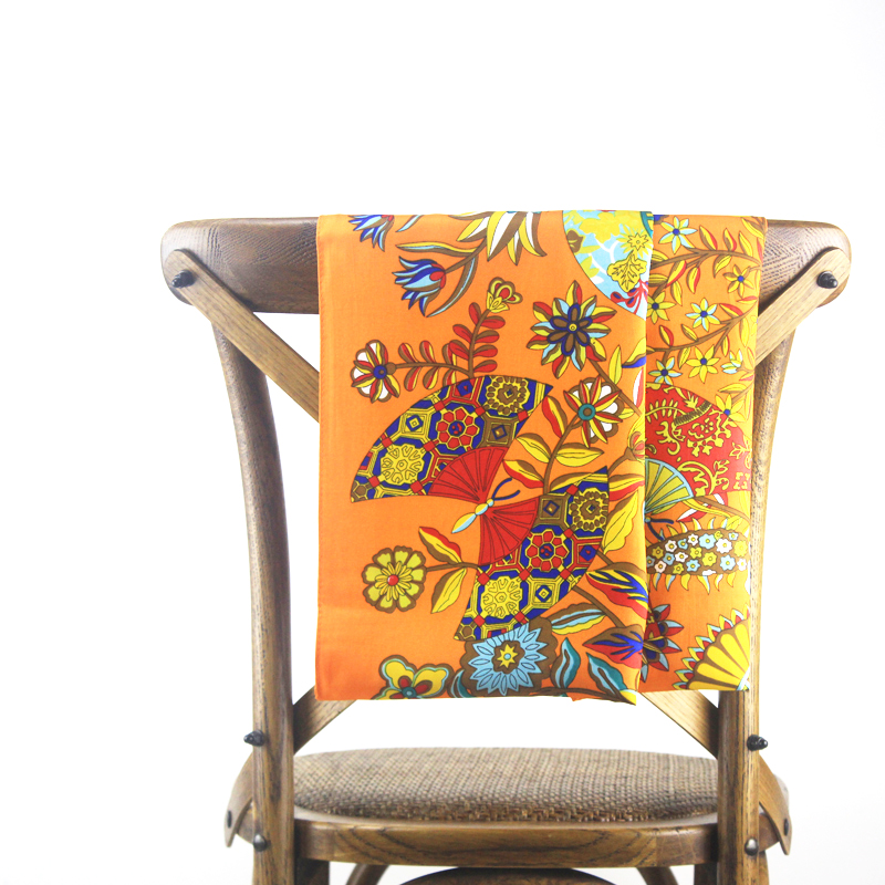 Women Square Scarf 130cm Euro Foulard Femme Hijab Soie Large Shawl Wraps Echarpe Floral Print Twill Scarfs