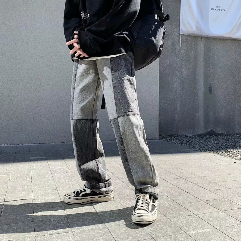 Brim 2021 Male Pants New Autumn Fine Pure Retro Reflective Street Splices Relaxed Jeans Youth Men's Clothes A6RP, Blue
Brim 2021 Male Pants New Autumn Fine Pure Retro Reflective Street Splices Relaxed Jeans Youth Men's Clothes A6RP, Blue