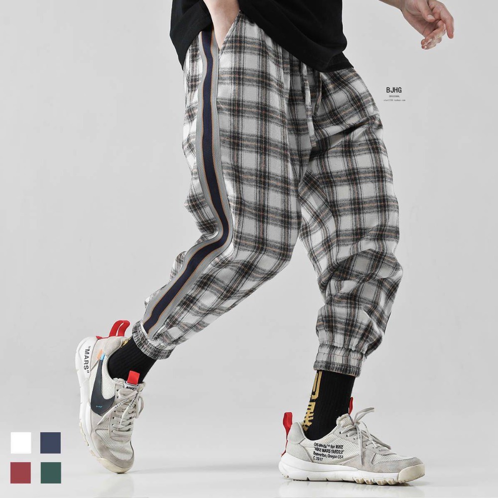 3XL Fashion Vintage Joggers Pants 2019 Mens Streetwear Cargo Pants Male Hip hop Plaid Pants Japan Spring Trousers Overalls Males
3XL Fashion Vintage Joggers Pants 2019 Mens Streetwear Cargo Pants Male Hip hop Plaid Pants Japan Spring Trousers Overalls Males