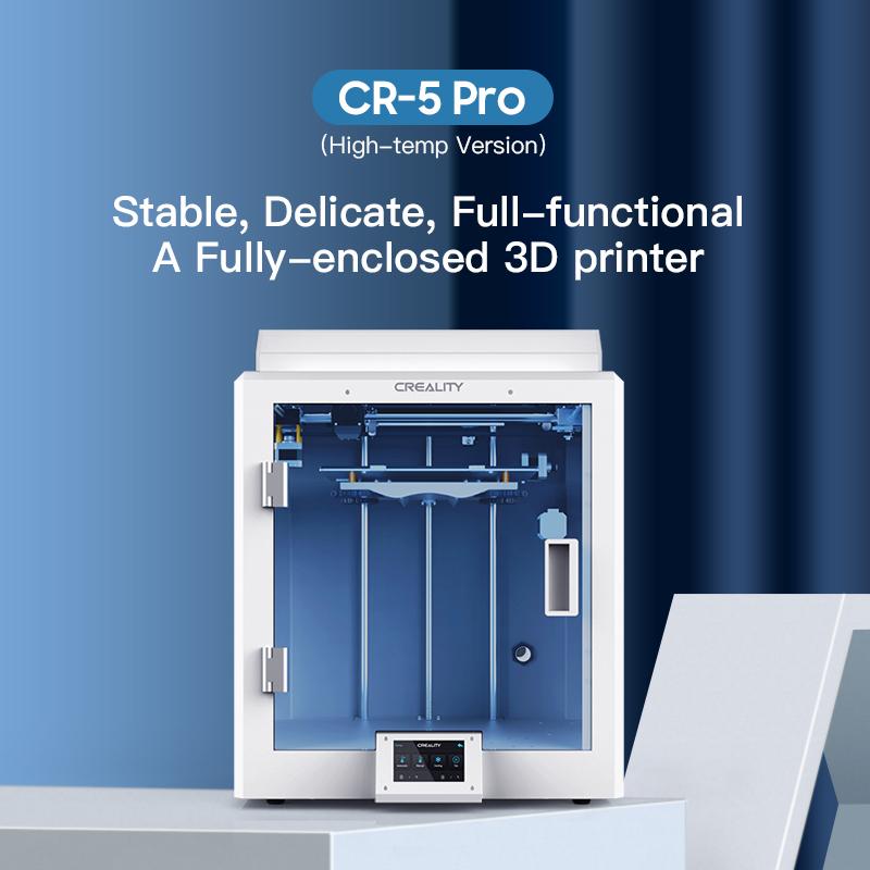Printers Creality 3D Printer CR-5 Pro H High-Temp Version Fully Enclosed Machine Ultra-Silent Nozzle From 260°C To 300°C
Printers Creality 3D Printer CR-5 Pro H High-Temp Version Fully Enclosed Machine Ultra-Silent Nozzle From 260°C To 300°C