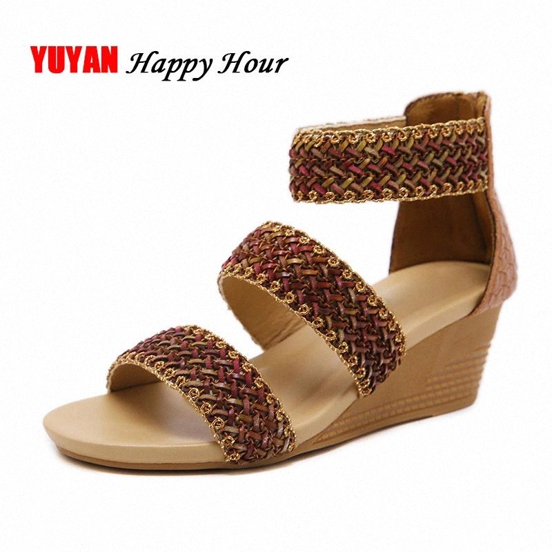 Rome Sandals Women Wedges Summer Shoes Fashion Women's Sandals Plus Size Wedge Heel 5cm A499 #JR9O, Beige
Rome Sandals Women Wedges Summer Shoes Fashion Women's Sandals Plus Size Wedge Heel 5cm A499 #JR9O, Beige