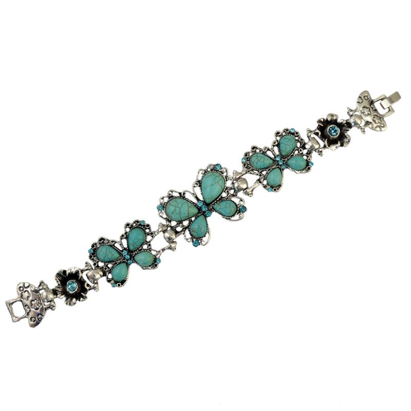 Boho Retro Fashion Bracelet Natural Stone Butterfly Blue Rhinestone Bracelets & Bangles Women Jewelry Fashion
Boho Retro Fashion Bracelet Natural Stone Butterfly Blue Rhinestone Bracelets & Bangles Women Jewelry Fashion
