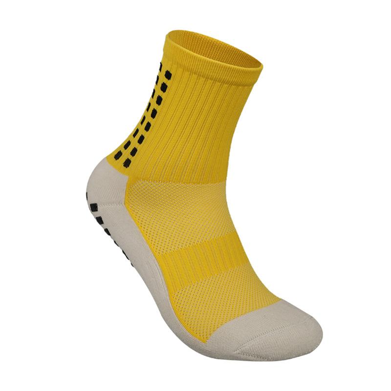 Men's Breathable Compression For Running, Soccer, Basketball, Cycg - Cotton, Non-Slip Grip, Crew Socks