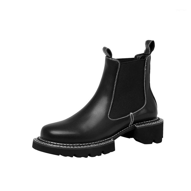 Concise Elastic Band Genuine Leather Women ankle Boots Thick Heels motorcycle Shoes Woman Party Office Women's Boots1, White
Concise Elastic Band Genuine Leather Women ankle Boots Thick Heels motorcycle Shoes Woman Party Office Women's Boots1, White