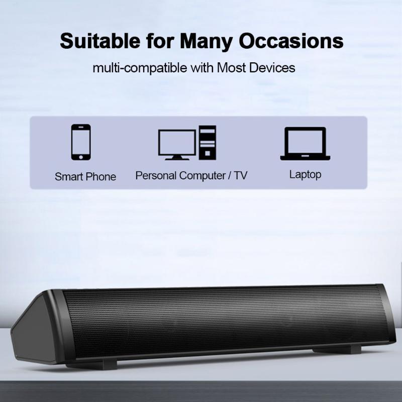 SADA V105 Speaker Bar Wired Computer Speakers Stereo USB Powered Mini Long Soundbar with HiFi Sound Rich Bass for PC Cellphone1
SADA V105 Speaker Bar Wired Computer Speakers Stereo USB Powered Mini Long Soundbar with HiFi Sound Rich Bass for PC Cellphone1
