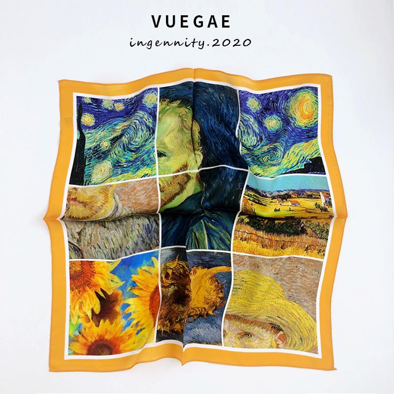 2020 Brand 100% Pure Silk Scarf Women Neck Hair Fashion Foulard Square Small Headband 53cm Hijab Print Poncho Scarves Bandana
2020 Brand 100% Pure Silk Scarf Women Neck Hair Fashion Foulard Square Small Headband 53cm Hijab Print Poncho Scarves Bandana