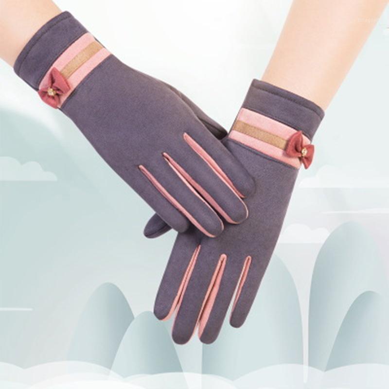 Five Fingers Gloves Fashion Female Winter Thicken Warm Suede Leather Touch Screen Driving Glove Korean Bow Plus Velvet Sport Cycling Mitten
Five Fingers Gloves Fashion Female Winter Thicken Warm Suede Leather Touch Screen Driving Glove Korean Bow Plus Velvet Sport Cycling Mitten