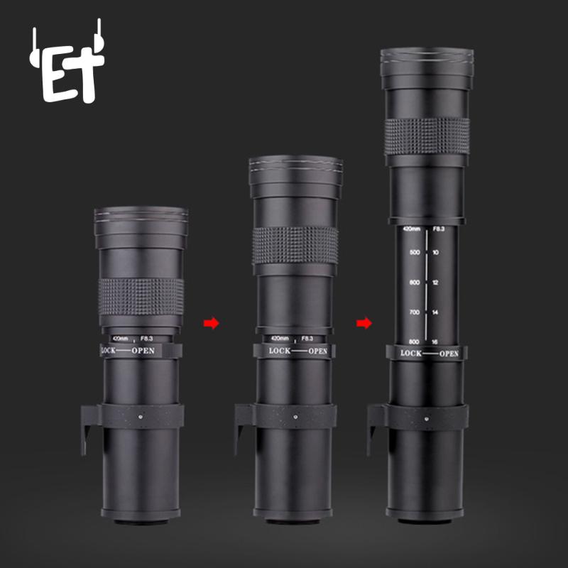 420-800mm F/8.3-16 Super Telephoto Manual Zoom Lens Super Telephoto Len for EOS DSLR Camera - Clearance Sale Now
420-800mm F/8.3-16 Super Telephoto Manual Zoom Lens Super Telephoto Len for EOS DSLR Camera - Clearance Sale Now