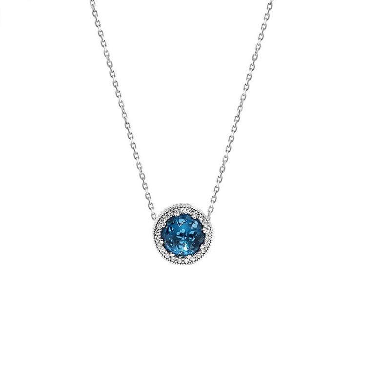 Heart of The Sea Crystal Pendant Necklace for Women Temperament Blue Gemstone Silver 925 Jewelry Chain engagement Weddings Gift
Heart of The Sea Crystal Pendant Necklace for Women Temperament Blue Gemstone Silver 925 Jewelry Chain engagement Weddings Gift
