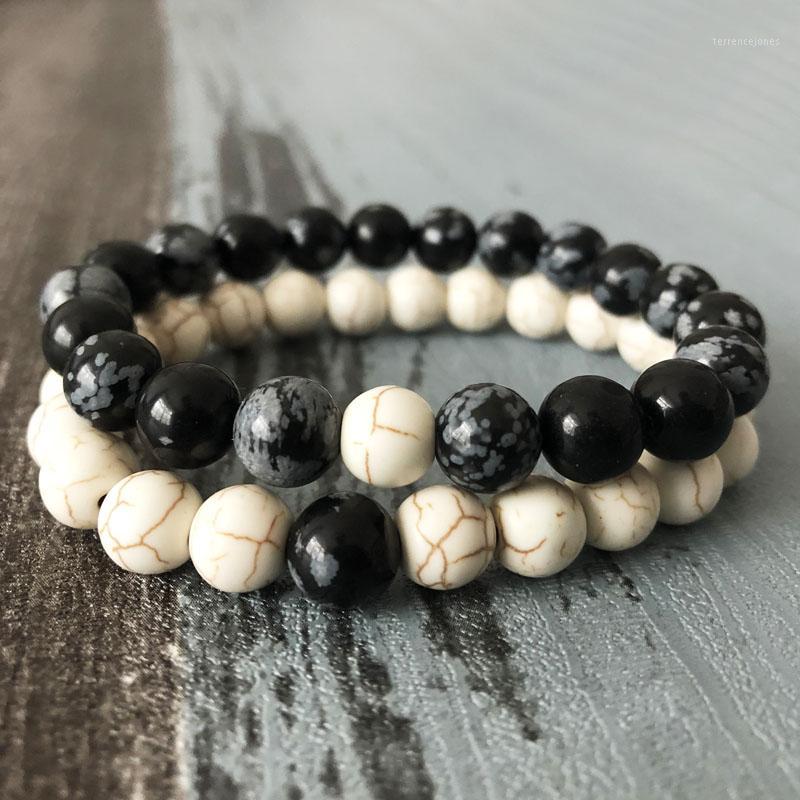 Tennis Matching Couple Relationship His And Her Bracelets Snowflake & Howlite Beaded Bracelet Set Of 2 Friendship Mala Wrist1
Tennis Matching Couple Relationship His And Her Bracelets Snowflake & Howlite Beaded Bracelet Set Of 2 Friendship Mala Wrist1