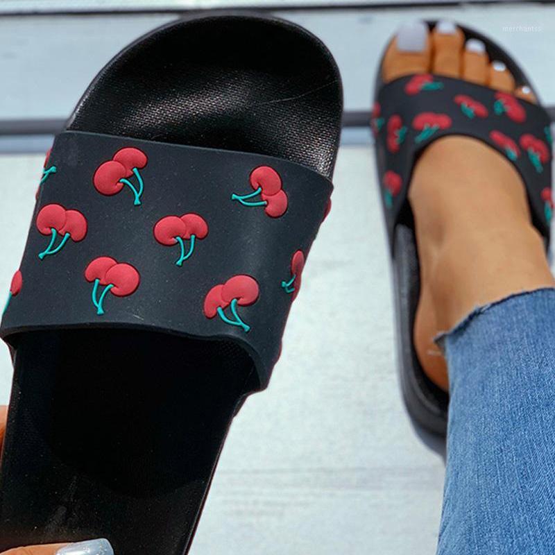 Women's Slippers Soft Slides Ladies Cherry PU Home Bathroom Non Slip Casual Girl Beach Vocation Fashion Summer Shoes Female 20201, Black
Women's Slippers Soft Slides Ladies Cherry PU Home Bathroom Non Slip Casual Girl Beach Vocation Fashion Summer Shoes Female 20201, Black