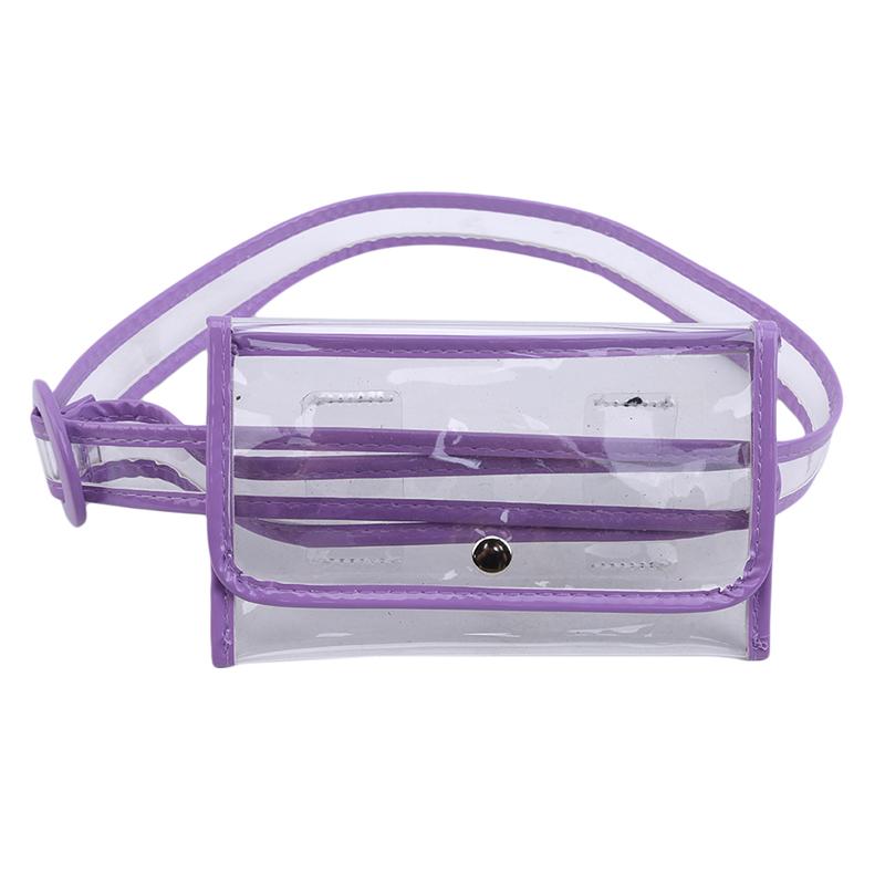Clear Fashion Beach Belt Fanny Packs Female Summer New 2020 PVC Waist Bags Women Ladies Girls Transparent Jelly Chest Handbags