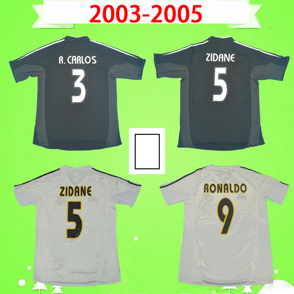 2003 2004 2005 madrid Retro soccer jerseys Morientes Zidane Figo Raul Hierro Roberto Carlos 03 04 05 vintage football shirts home white away black S-2XL
2003 2004 2005 madrid Retro soccer jerseys Morientes Zidane Figo Raul Hierro Roberto Carlos 03 04 05 vintage football shirts home white away black S-2XL