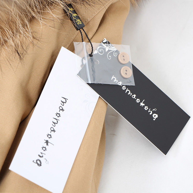 Maomaokong Women Short Parka Winter Long Jacket Parkas Real Fur Coat Natural Fur Hood Real Rabbit Fur Liner Outerwear 201103