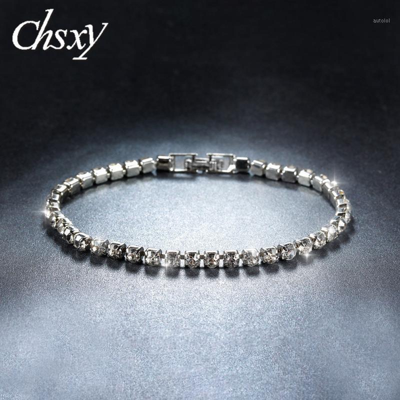 CHSXY Charm Cubic Zironia Tennis Bracelets For Women Bridal Wedding Jewelry Iced Out Chain Silver Color Bracelet1
CHSXY Charm Cubic Zironia Tennis Bracelets For Women Bridal Wedding Jewelry Iced Out Chain Silver Color Bracelet1