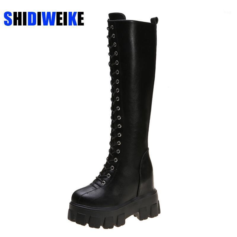 Fashion Women Cross Strap PU Leather Boots Autumn Winter Knee High Boots Ladies Thick Sole Platform Botas Mujer AC2431, Black
Fashion Women Cross Strap PU Leather Boots Autumn Winter Knee High Boots Ladies Thick Sole Platform Botas Mujer AC2431, Black