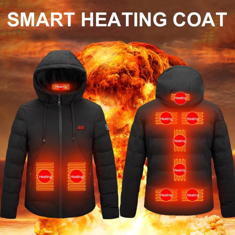 Winter Heated Jackets Vest Down Cotton Mens Women Outdoor Coat USB Electric Heating Hooded Jackets Warm Winter Thermal Coat, 2 areas gray
Winter Heated Jackets Vest Down Cotton Mens Women Outdoor Coat USB Electric Heating Hooded Jackets Warm Winter Thermal Coat, 2 areas gray