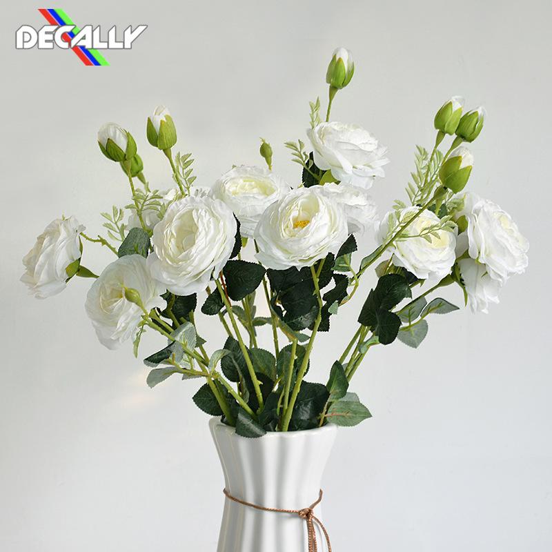 1Pcs Decorative 3Heads Artificial Rose Branch Silk+plastic Flores Simulation Rose Flowers for Home Hotel Wedding Decoration, Pink
1Pcs Decorative 3Heads Artificial Rose Branch Silk+plastic Flores Simulation Rose Flowers for Home Hotel Wedding Decoration, Pink