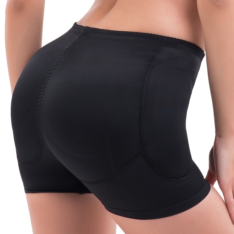 Sponge Padded Panties Push Up Hip Buttocks Female Hip Butt Enhancement Panties With 4PCS Breathabl pads 201112
