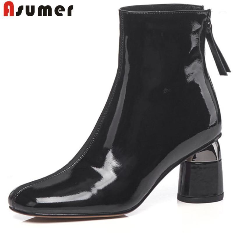ASUMER 2020 NEW adult high heels winter boots square toe fashion ankle boots for women solid zip classic genuine leather1, White not fur
ASUMER 2020 NEW adult high heels winter boots square toe fashion ankle boots for women solid zip classic genuine leather1, White not fur