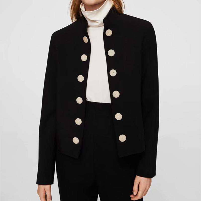 Black Jacket Women Autumn 2020 Solid Stand Collar Blazer Button Short Outerwear Female Vintage Blazer Women Coat Autumn Jacket
Black Jacket Women Autumn 2020 Solid Stand Collar Blazer Button Short Outerwear Female Vintage Blazer Women Coat Autumn Jacket