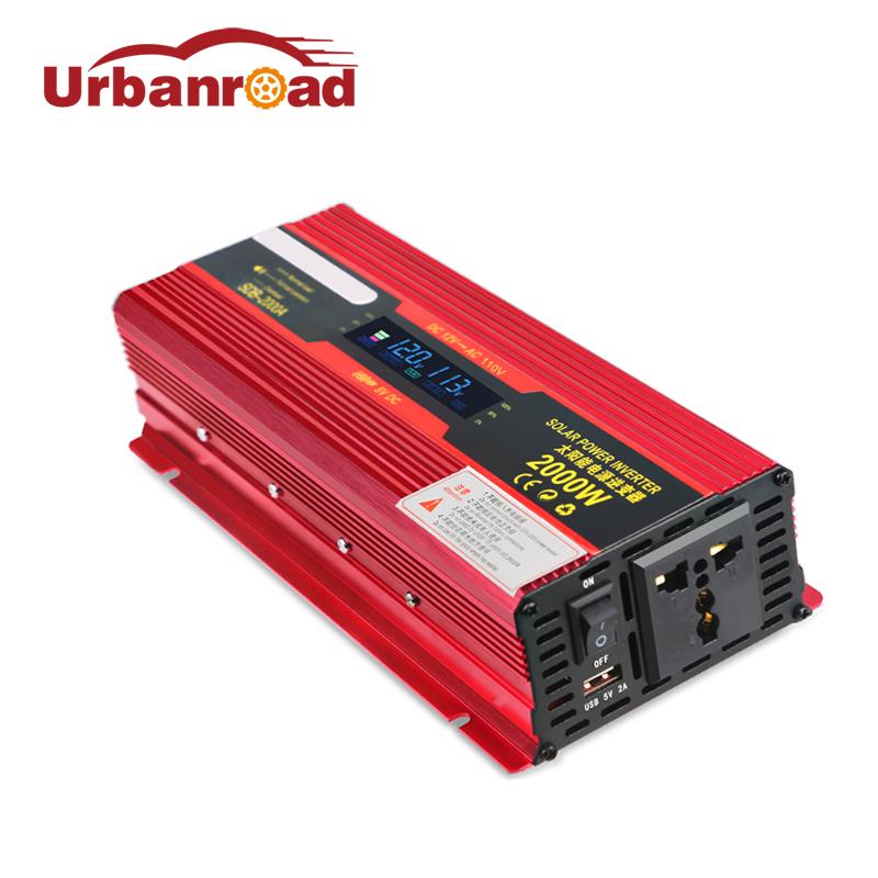 FISHBERG Solar Power Car Inverters 2000w 12v 220v 110v Car Power Inverters DC Voltage Transformer Converter 24v LCD Display
FISHBERG Solar Power Car Inverters 2000w 12v 220v 110v Car Power Inverters DC Voltage Transformer Converter 24v LCD Display