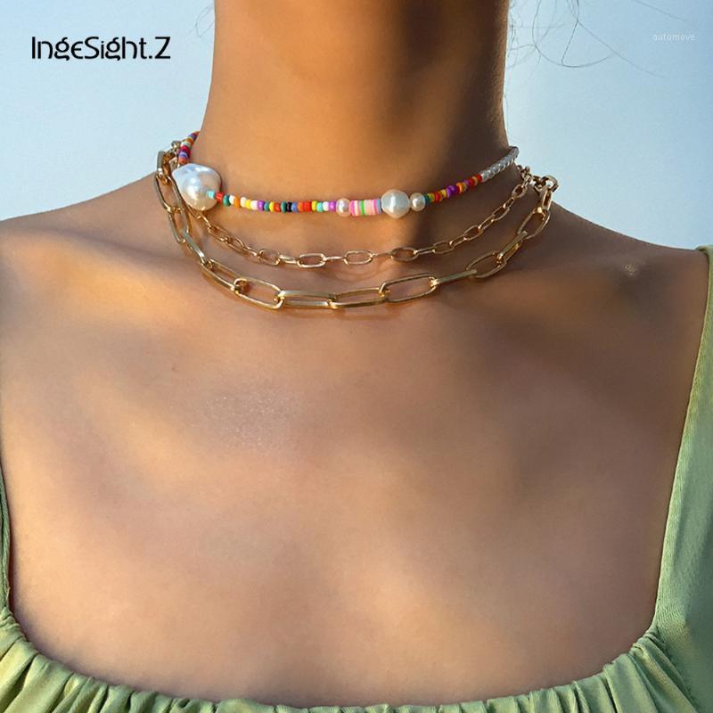 IngeSight.Z 3Pcs/Set Multi Layered Imitation Pearl Chain Choker Necklace Rainbow Seed Beaded Curb Miami Cuban Necklaces Jewelry1
IngeSight.Z 3Pcs/Set Multi Layered Imitation Pearl Chain Choker Necklace Rainbow Seed Beaded Curb Miami Cuban Necklaces Jewelry1