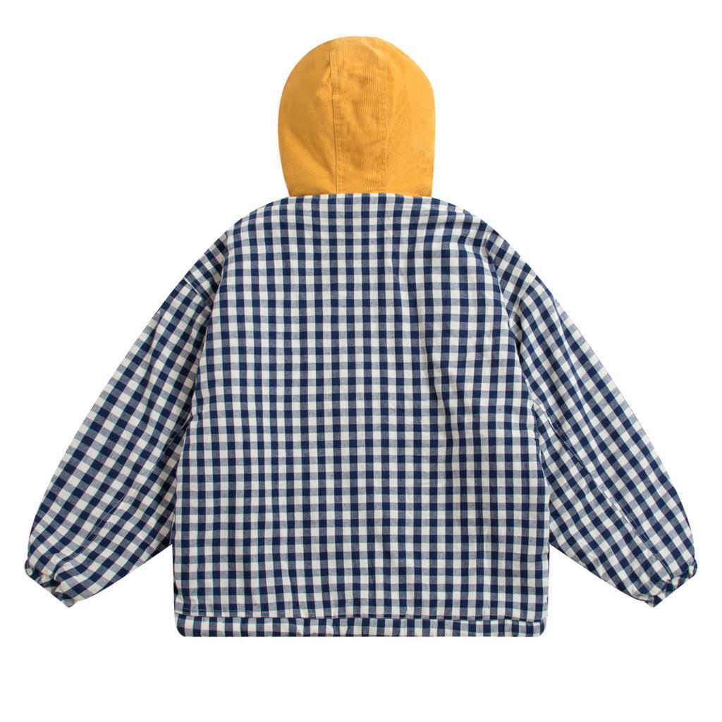 Women Winter Thick Parkas Coats Warm Cotton Padded Coat Velvet Lamb Jacket Hooded Outwear Cute Bear Plaid Girl Loose Overcoats 201019