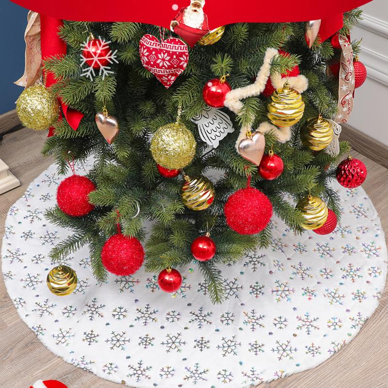 Christmas Snowflakes Plush Tree Skirt Decorations Holiday Thick Tree Decor Xmas Home Party Favors Carpet Christmas
Christmas Snowflakes Plush Tree Skirt Decorations Holiday Thick Tree Decor Xmas Home Party Favors Carpet Christmas