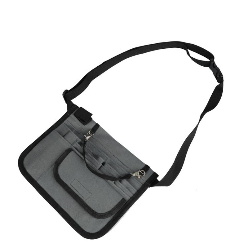 Medica Organizer Belt Fanny Pack with Stethoscope Holder and Tape Holder, Black
