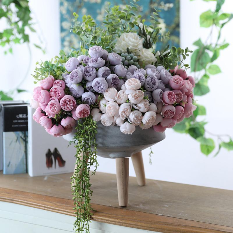 27 Heads Rose Artificial Silk Flower Bouquet Home Hotel Table Decoration Fake Flower Wedding Bride Holding Floral Bouquet1
27 Heads Rose Artificial Silk Flower Bouquet Home Hotel Table Decoration Fake Flower Wedding Bride Holding Floral Bouquet1