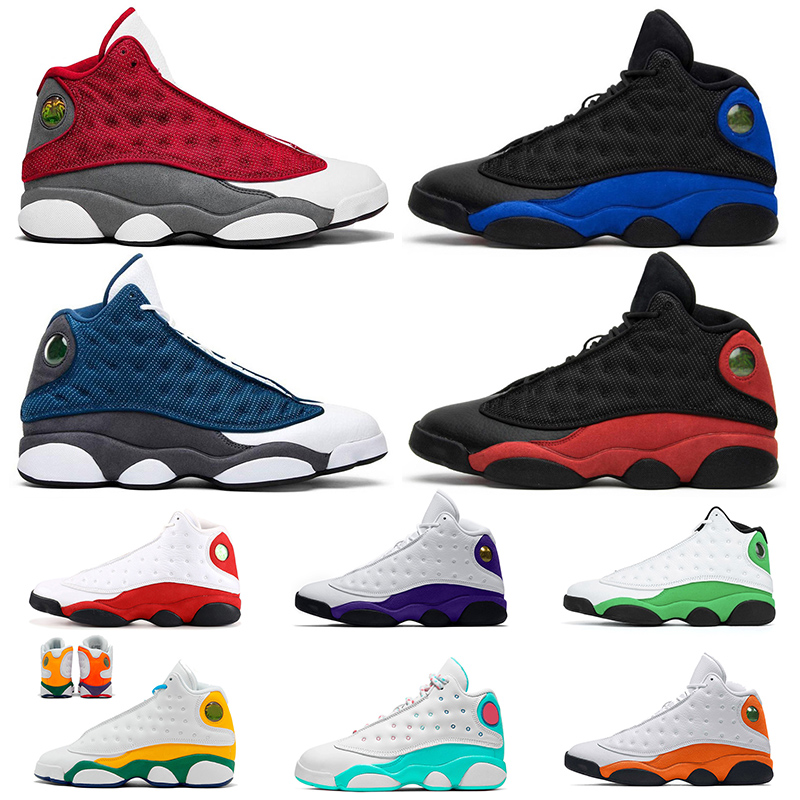 Mens 13 13s Flint Starfish basketball shoes Hyper Royal jumpman sneakers Red Flint Soar Green Pink men trainers Sneakers, # red flint 40-47