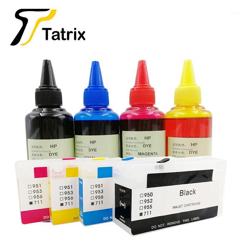 Tatrix 1Set Refillable Ink Cartridge for 711 711 711XL + 1 set 400ml Dye ink suit for T520 T120 Inkjet Printer1
Tatrix 1Set Refillable Ink Cartridge for 711 711 711XL + 1 set 400ml Dye ink suit for T520 T120 Inkjet Printer1
