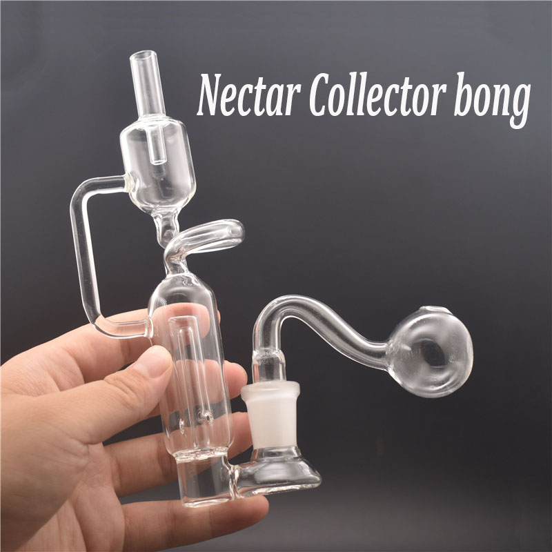 6.5inch Dab Straw Oil Rigs Smoking Water Pipe Bongs Heady Recycler Honeycomb NC Kit Percolator with 14mm Joint Glass Oil Burner Pipes