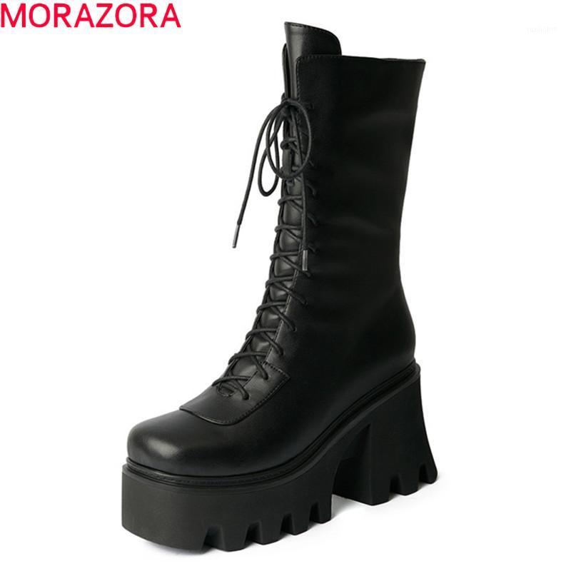 MORAZORA 2021 New Brand Boots Genuine Leather Women Boots Fashion Platform Shoes Autumn Winter High Heels Ankle1, Black
MORAZORA 2021 New Brand Boots Genuine Leather Women Boots Fashion Platform Shoes Autumn Winter High Heels Ankle1, Black
