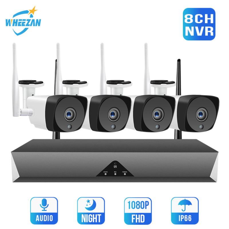 Wheezan Wireless Security Camera System CCTV Wifi 8CH 1080P Video Surveillance Home camera Outdoor 4CH Audio H.265 IP NVR kit
Wheezan Wireless Security Camera System CCTV Wifi 8CH 1080P Video Surveillance Home camera Outdoor 4CH Audio H.265 IP NVR kit