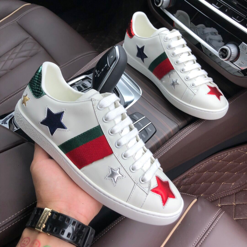 Star Embroidered Men's Ace Sneaker Women Shoes Luxury Flat Lace-Up Chaussures Designer Sneakers White Leather Print Casual Shoe, Style 2
Star Embroidered Men's Ace Sneaker Women Shoes Luxury Flat Lace-Up Chaussures Designer Sneakers White Leather Print Casual Shoe, Style 2