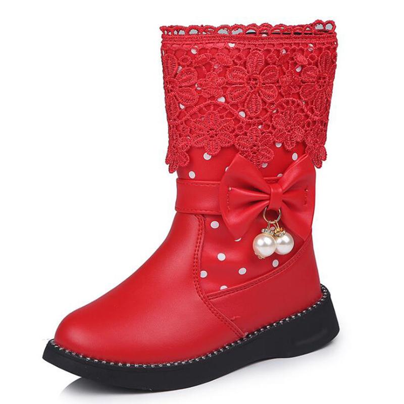 Winter kids high-top leather boots shoes bow cute round toe plus velvet girls cotton shoes snow boots in the high tube, Pink
Winter kids high-top leather boots shoes bow cute round toe plus velvet girls cotton shoes snow boots in the high tube, Pink
