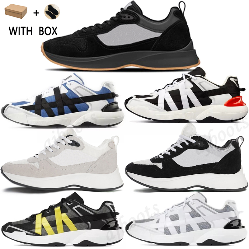 Designer B25 B24 Oblique Runner Sneaker Casual Shoes Men Platform Shoe Black White Suede Leather Trainers Mesh Lace-up sneakers