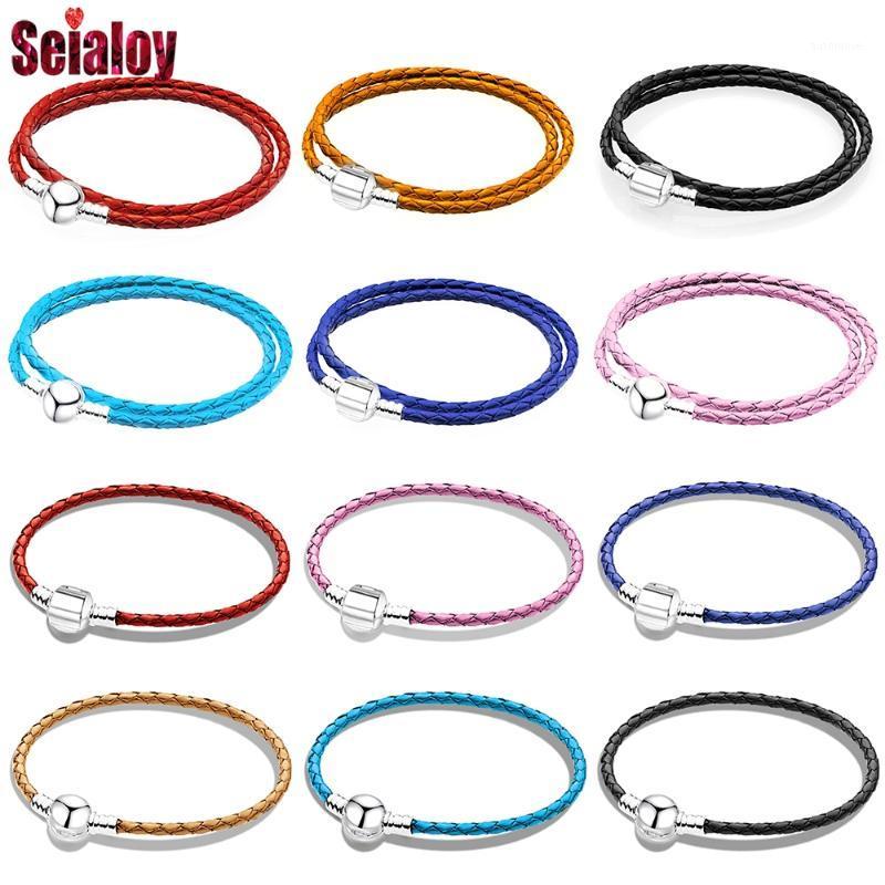 Seialoy 7 Colors Woven Leather Bracelets Bangle Fit Original Couple Women Men Bangle Boy Girls Friendship Bracelet Kids Jewelry1
Seialoy 7 Colors Woven Leather Bracelets Bangle Fit Original Couple Women Men Bangle Boy Girls Friendship Bracelet Kids Jewelry1