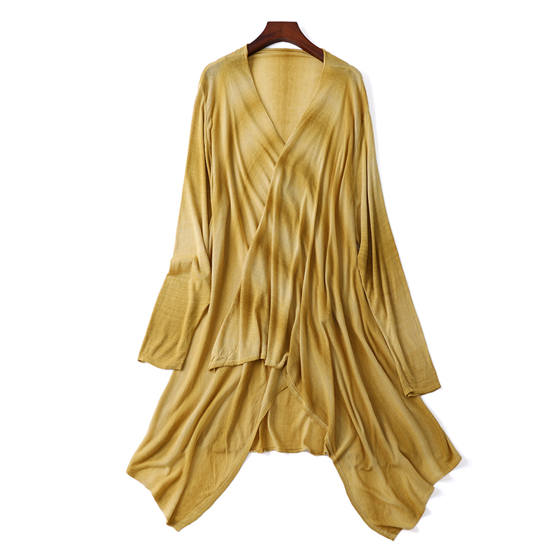 Women long Black Stripe cardigan Elegant Linen fabric Cardigan Sweater coat Spring Bohemia Women's Oversized Sweater Shawl 201031