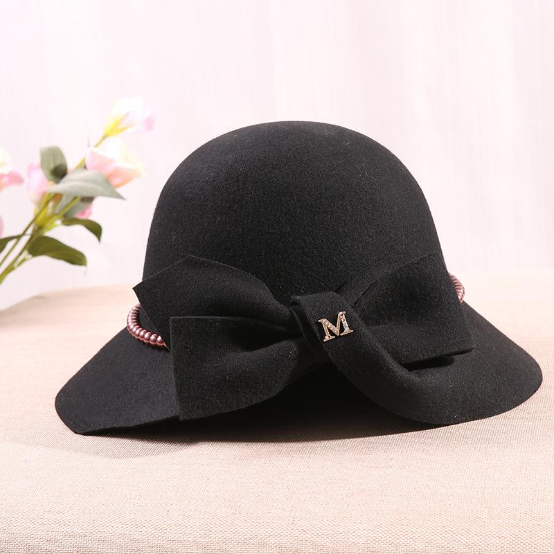 Women 100% Wool Felt Hats Black Slip Brim Fedora for Wedding Party Hats Big Bowknot Cloche Hat Lady Triby Base
Women 100% Wool Felt Hats Black Slip Brim Fedora for Wedding Party Hats Big Bowknot Cloche Hat Lady Triby Base