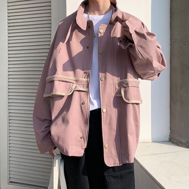 Cotton Casual Jacket Men's Fashion Stand-up Collar Baseball Uniform Jackets Mens Streetwear Loose Hip-hop Bomber Jacket Men, Black
Cotton Casual Jacket Men's Fashion Stand-up Collar Baseball Uniform Jackets Mens Streetwear Loose Hip-hop Bomber Jacket Men, Black