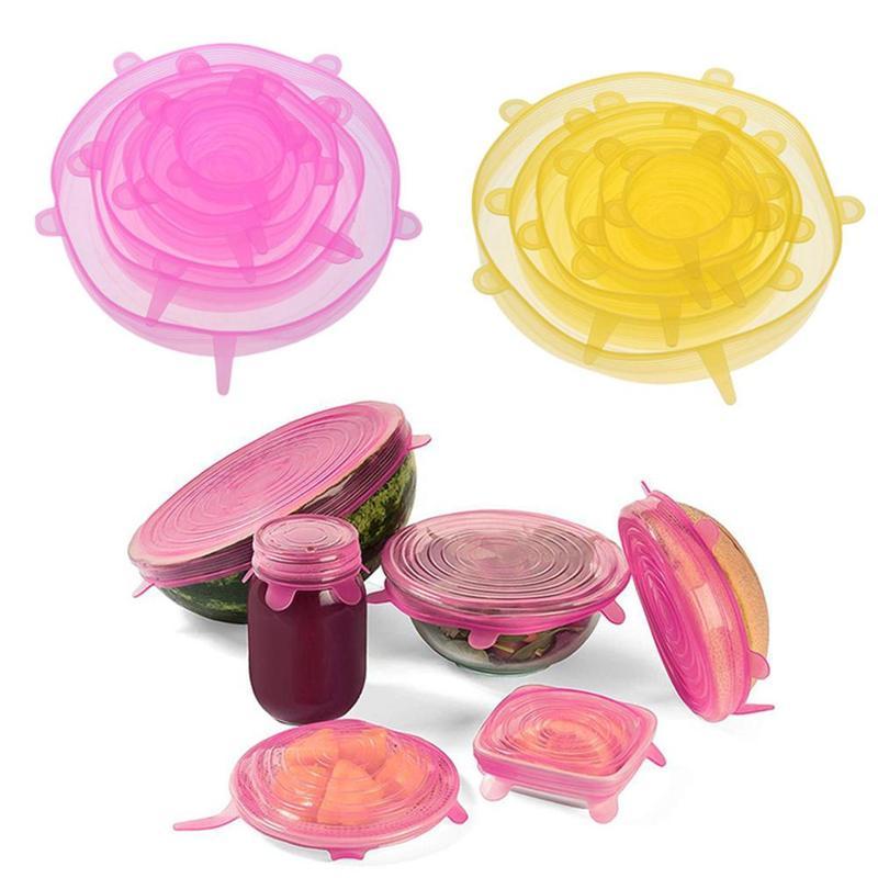 6Pcs/set Silicone Stretch Lids Wraps Reusable Fresh Keeping Sealed Covers Seal Vacuum Stretch Lids Wraps
6Pcs/set Silicone Stretch Lids Wraps Reusable Fresh Keeping Sealed Covers Seal Vacuum Stretch Lids Wraps