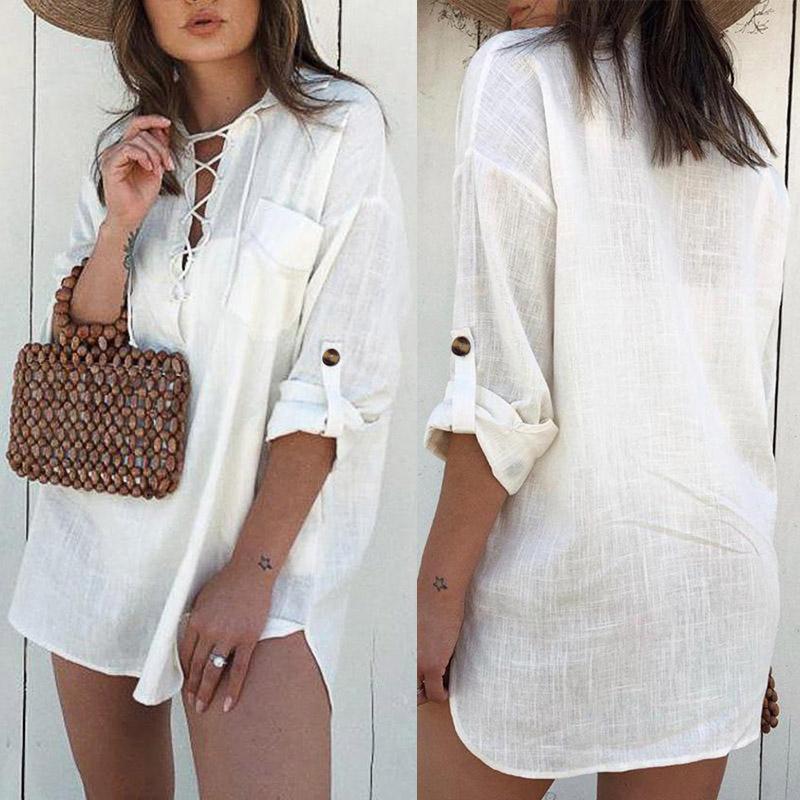 Linen Cotton Shirt Autumn Celmia Women Long Shirts Fashion Lace Up Blouse Casual Long Sleeve Lapel Loose Solid Tops -5XL Blusas, Black
Linen Cotton Shirt Autumn Celmia Women Long Shirts Fashion Lace Up Blouse Casual Long Sleeve Lapel Loose Solid Tops -5XL Blusas, Black