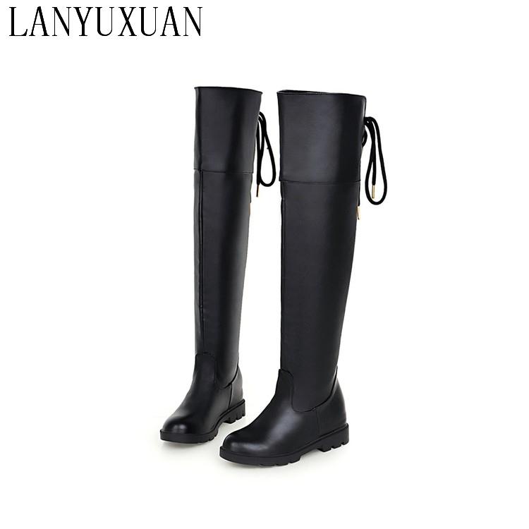 LANYUXUIA Winter Boots Big Size 34-43 Brand Design Patch Color Over The Knee Boots Thick Sole Platform Slim Long Autumn 809, Black
LANYUXUIA Winter Boots Big Size 34-43 Brand Design Patch Color Over The Knee Boots Thick Sole Platform Slim Long Autumn 809, Black