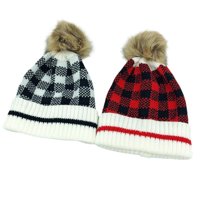 Xmas Family Hat Autumn and Winter Christmas Warm Comfortable Plaid Pompom Knitted Cap for Adults and Children, Black
Xmas Family Hat Autumn and Winter Christmas Warm Comfortable Plaid Pompom Knitted Cap for Adults and Children, Black