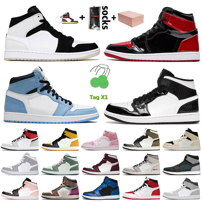 2022 JUMPMAN 1 Basketball Shoes Jorda Jorden1s Patent Bred Jorden 1s University Blue Carbon Fiber All-Star Yellow Toe Hyper Royal UNC Mens trainers Women sneakers, B19 mid light smoke grey 36-46
2022 JUMPMAN 1 Basketball Shoes Jorda Jorden1s Patent Bred Jorden 1s University Blue Carbon Fiber All-Star Yellow Toe Hyper Royal UNC Mens trainers Women sneakers, B19 mid light smoke grey 36-46